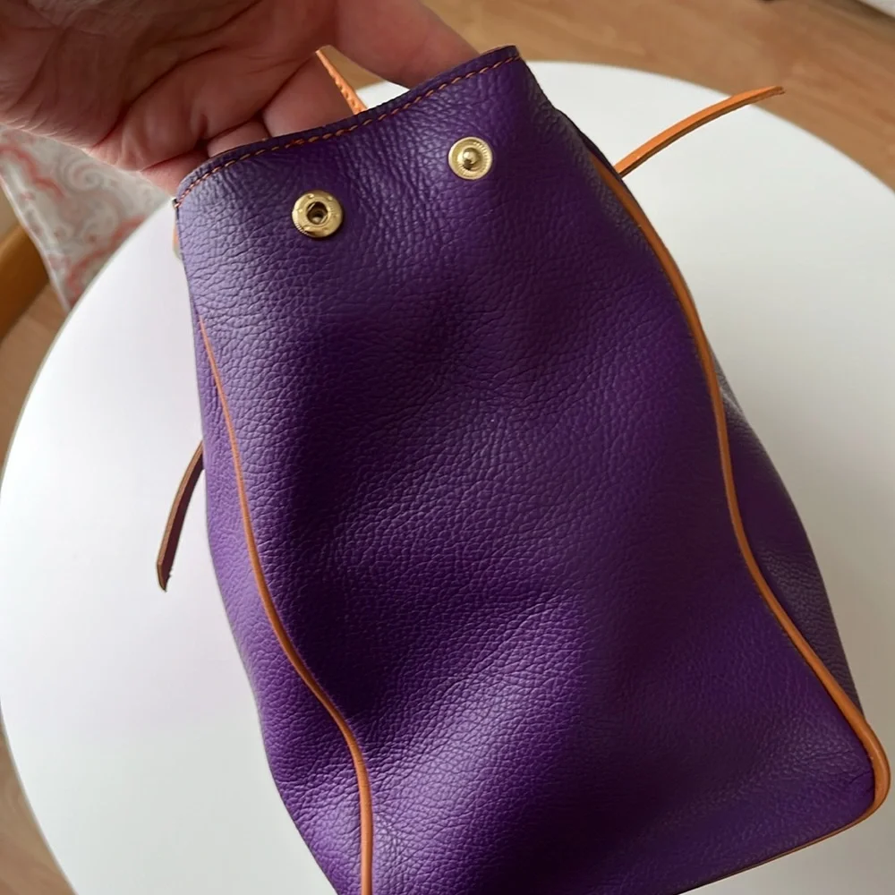 Valantina Purple Leather Purse NWT - Picture 7 of 8
